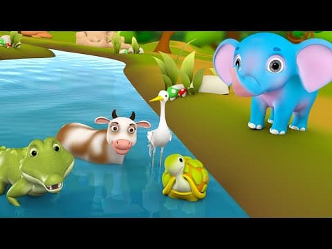 Hygiene Elephant Telugu Story స్వచ్ఛమైన ఏనుగు నీతి కధ 3D Animated Kids Children Moral Fairy Tales