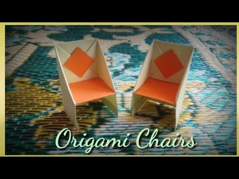How to Make Origami Chair Step by Step - DIY Paper Chair