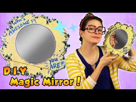 DIY Snow White Magic Mirror Arts and Crafts with Crafty Carol
