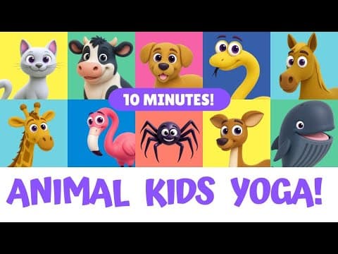 Animal Kids Yoga – 10-Minute Movement Break | Cosmic Kids