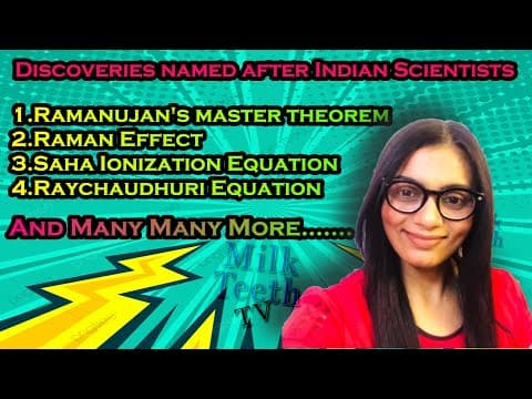 Discoveries Named after Indian Scientists | Famous Indian Scientists with Discoveries and theorems