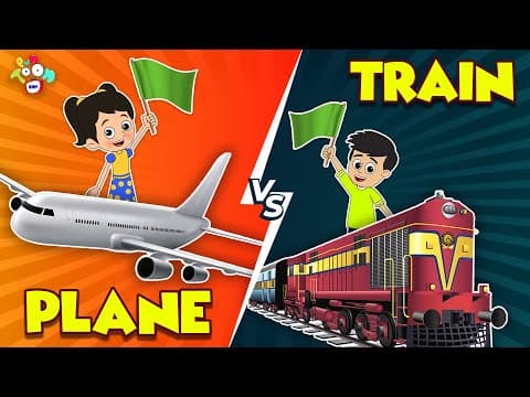 Train VS Plane | ट्रेन का सफर VS प्लेन का सफर | Hindi Stories | Hindi Cartoon | हिंदी कार्टून