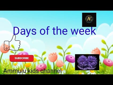 Learn days in a week