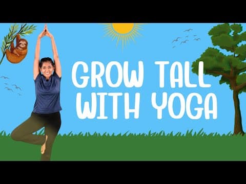 Grow Tall with Yoga | Fun Warm Up for Kids | Yoga for Focus & Concentration | Yoga Guppy