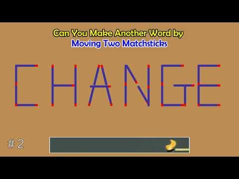 Can you make another word from the existing one? | Matchstick Word Puzzles #2 | Brain Teaser