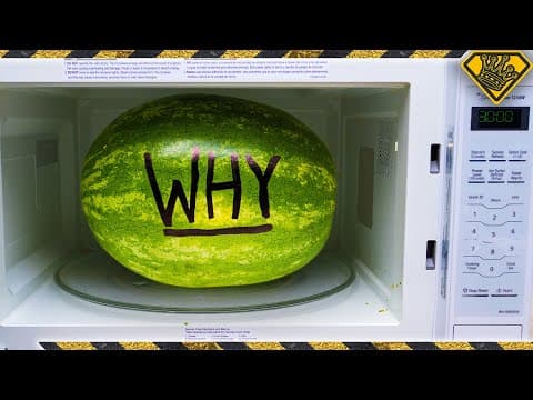 We Microwaved a Watermelon for Half an Hour!