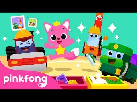 Clean the Room with Vehicles | Car Songs for Kids