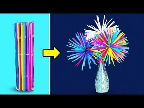 11 COOL CRAFTS WITH STRAWS