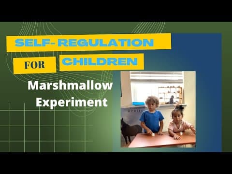 Self Regulation Controlling Behavior in Children