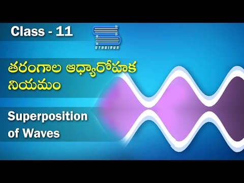 అధ్యాయారోపక నియమం - Superposition of Waves | Waves in Telugu
