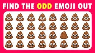 Find The Odd Emoji Out | Emoji Quiz
