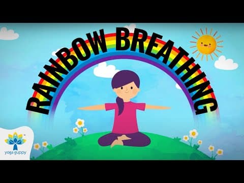 Rainbow Breathing Exercise | Yoga for Kids | Improve Focus | Yoga Guppy with Rashmi Ramesh
