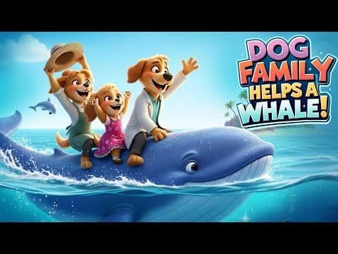 Dog Family and the Big Whale 🐶🐋 | English Moral Stories | Bedtime Stories