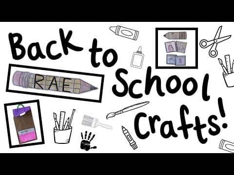 3 Easy Back to School Crafts | First Day of School Activities | Elementary Students | Twinkl USA