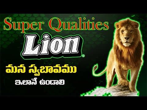 Power Of The Lion Attitude Telugu | ATTITUDE అంటే ఇలా ఉండాలి ! | LION / MOTIVATIONAL VIDEO IN TELUGU