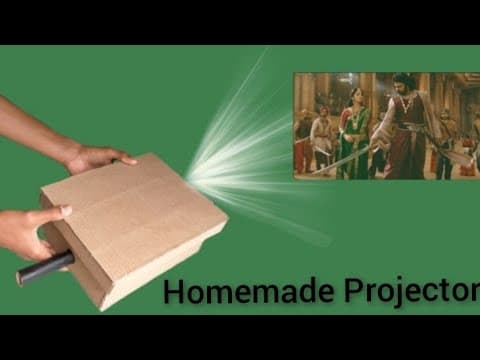 How To Make A Homemade Mobile Projector With Cardboard || Working Model
