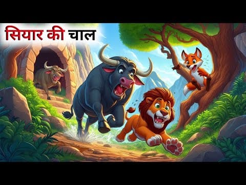एक चतुर सियार की कहानी // Panchatantra Ki Kahani // Hindi Kahani