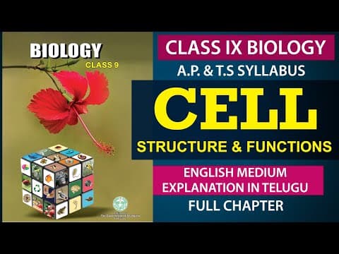 Cell Structure and Function  in Telugu biology Cell