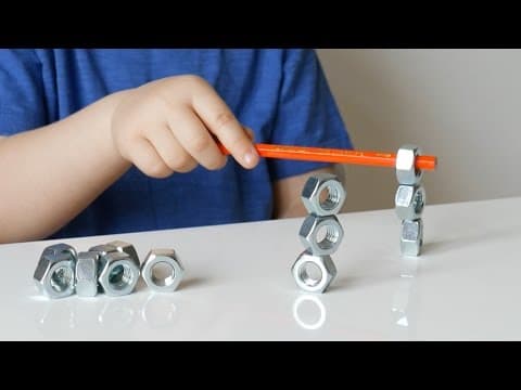 Pencil and Nuts: Preschool Activity