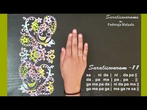 Carnatic music - learn saraliswaram 11
