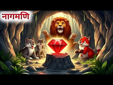 एक शेर और एक नागमणि की कहानी // Hindi Cartoon // Panchatantra Ki Kahaniyan