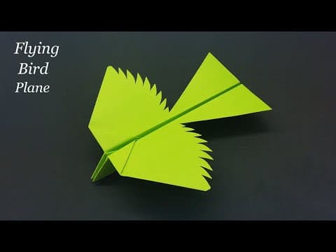 How To Make A Paper Flying Bird Plane | Paper Bird Eagle