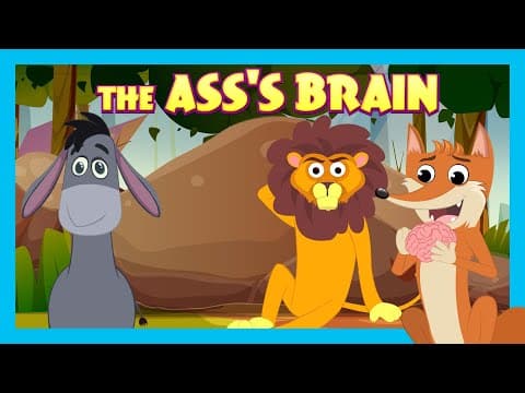 The Ass's Brain | Moral Story for Kids | Lion & Fox Story | Kids Stories | Tia & Tofu