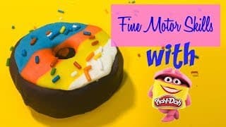 FINE MOTOR SKILLS l Playdough Birthday Donut l Occupational Therapy Teletherapy for Kids at Home