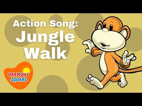 Action Songs for Kids: Jungle Walk- The Monkeydoos from Harmony Square Kids Songs