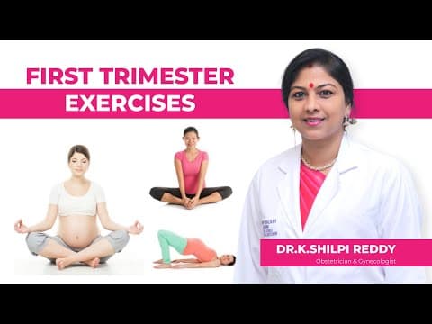 మొదటి 3 నెలల వ్యాయామాలు | Exercises for first trimester | Dr. K. Shilpi Reddy
