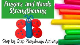 FINE MOTOR Activity with Playdough l Step by Step Guide to Make Butterfly for Students at Home