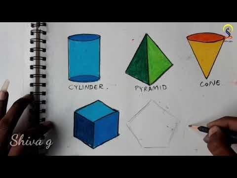 #drawingclass 17-B.draw a Geometrical shapes using oilpastels