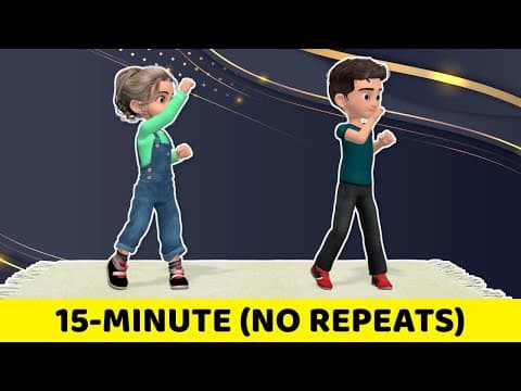 15-MINUTE (NO REPEATS) CARDIO EXERCISES FOR KIDS