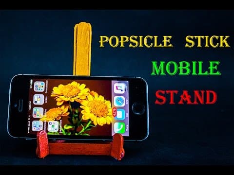 Popsicle Stick Mobile Stand