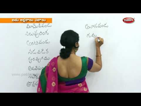 Writing five letter words - preschool learning videos - kids educational video in telugu
