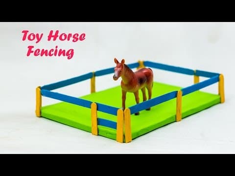 How To Make Toy Horse Fencing - DIY