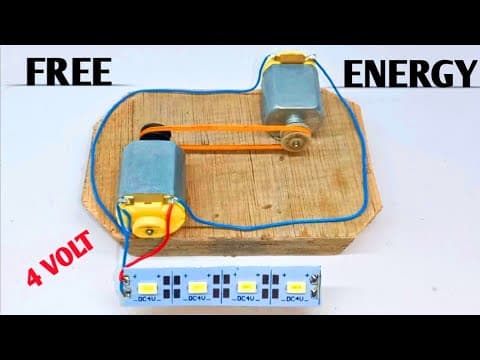 Free Energy with Two Dc Motor | How to make convert energy with motor