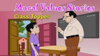 Moral Values in Hindi for Kids  Class Topper  Moral Lessons For Children Moral Values Stories