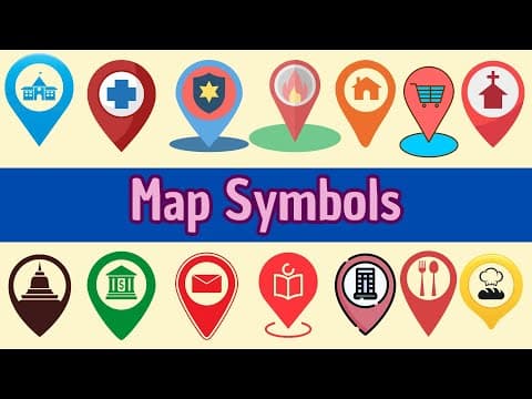 40 Map Symbols for Kids | Fun Geography Lesson for Cambridge Primary and All Young Learners