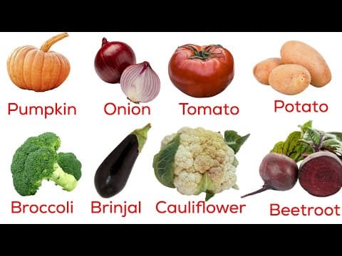 Vegetable Names in English | 30 Different types of Vegetables | Guess the Vegetable Names