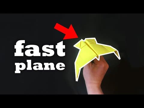 How to make a paper airplane