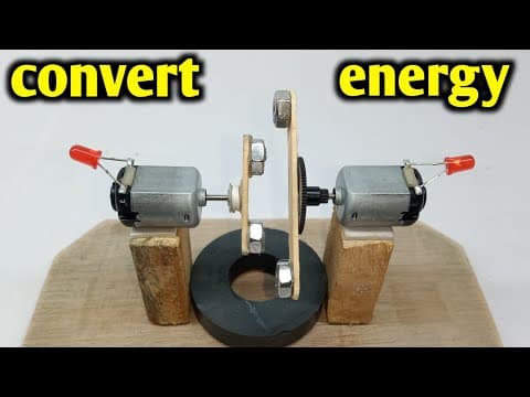How to make free energy with small dc motor / magnetic generator free energy