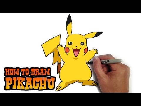 How to draw pikachu - pokemon