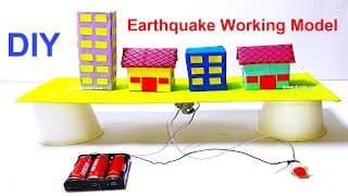 earthquake working model 3d for science exhibition project