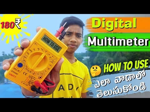 How to use digital multimeter in telugu - unboxing digital multimeter - digital multimeter