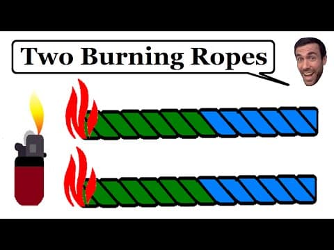 Two burning ropes - Brain Teaser