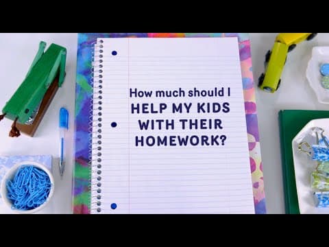 How much should i help my kids with their homework?