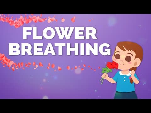 Flower Breathing Exercise to improve lung capacity and immunity | Kids Yoga | Yoga Guppy