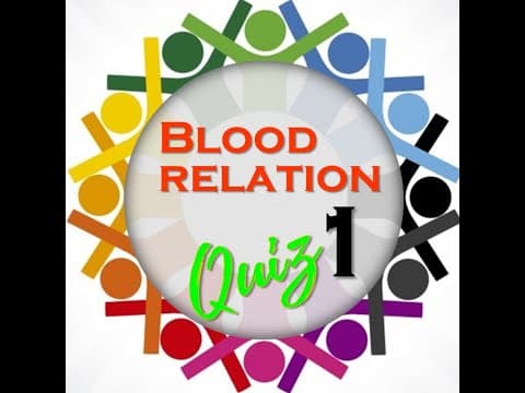 Reasoning Blood relation quiz l aptitude test