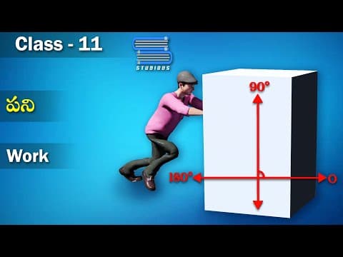 పని | Work | Work Energy and Power | Kinetic Energy | Physics